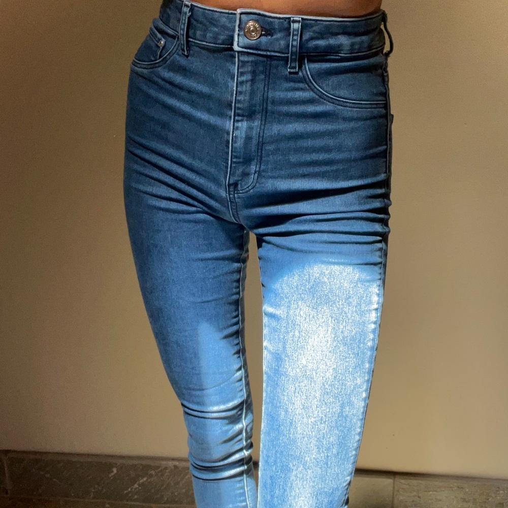 H&M High Rise Dark Blue Skinny Jeans - Picture 6 of 6